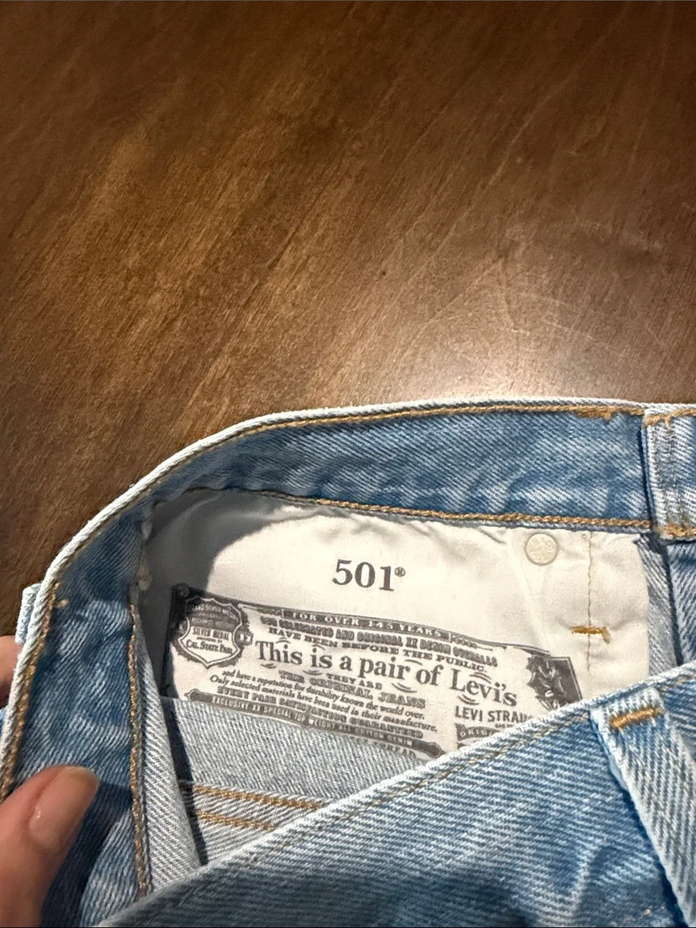 Levi's Light Blue Denim Jean Shorts